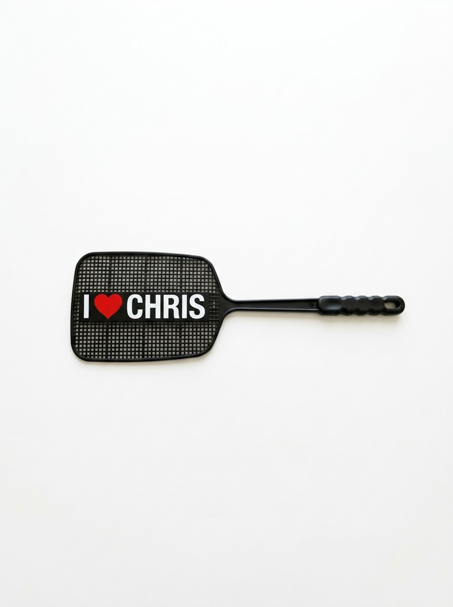 I Love Chris Fly Swatter