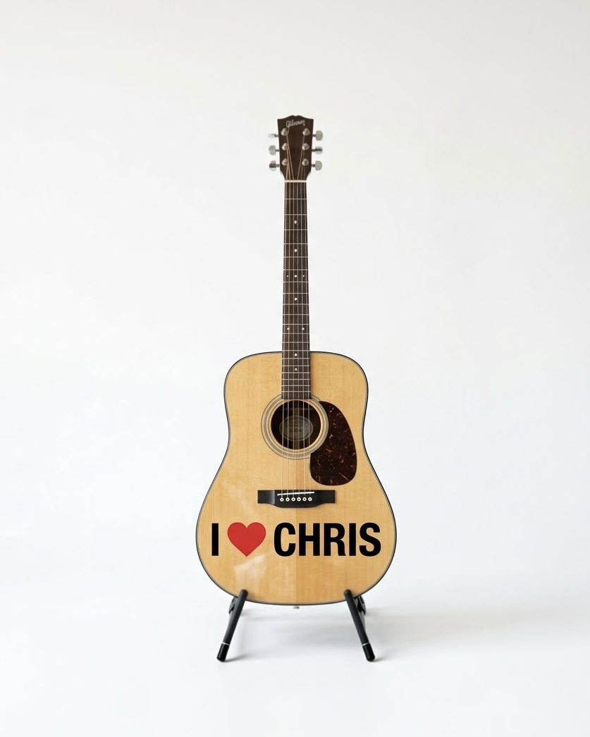 I Love Chris Guitar
