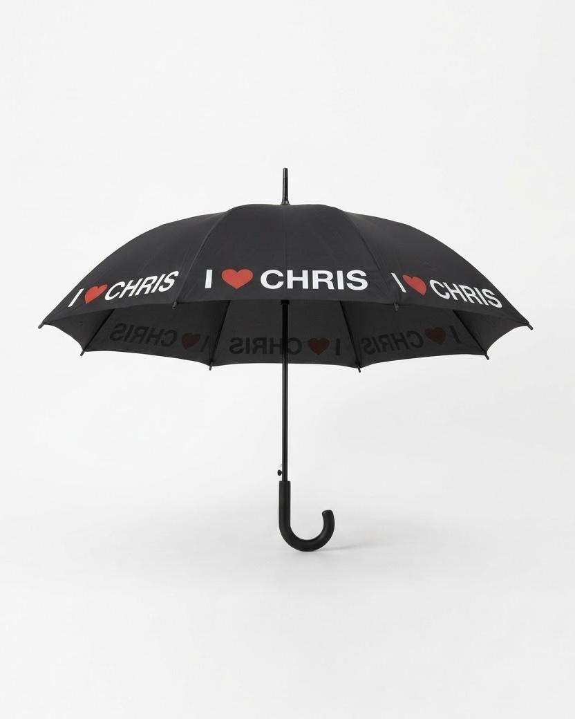 I Love Chris Umbrella
